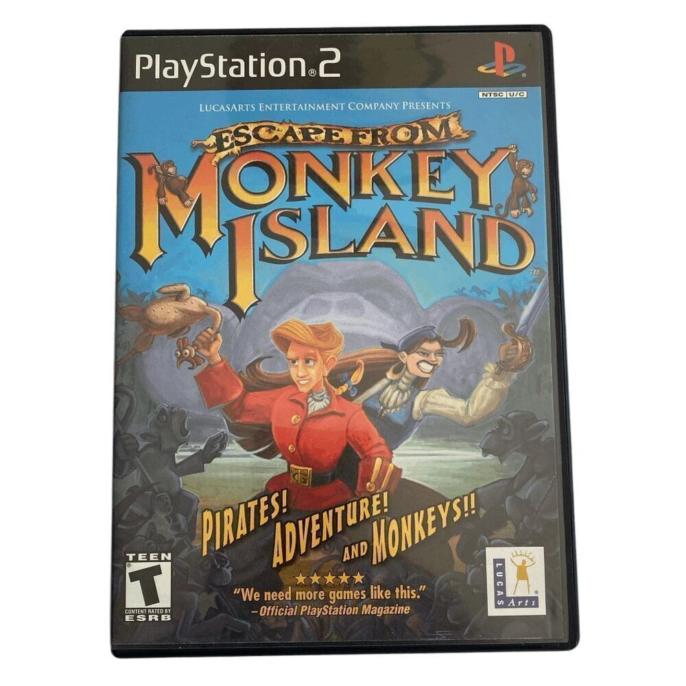 Escape From Monkey Island‎ PS2 Sony PlayStation 2 No Manual TESTED